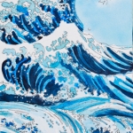 Â©2013 Kristen Gilje Waves Crashing Japanese-Style